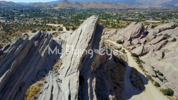 Vazquez Rocks aerial